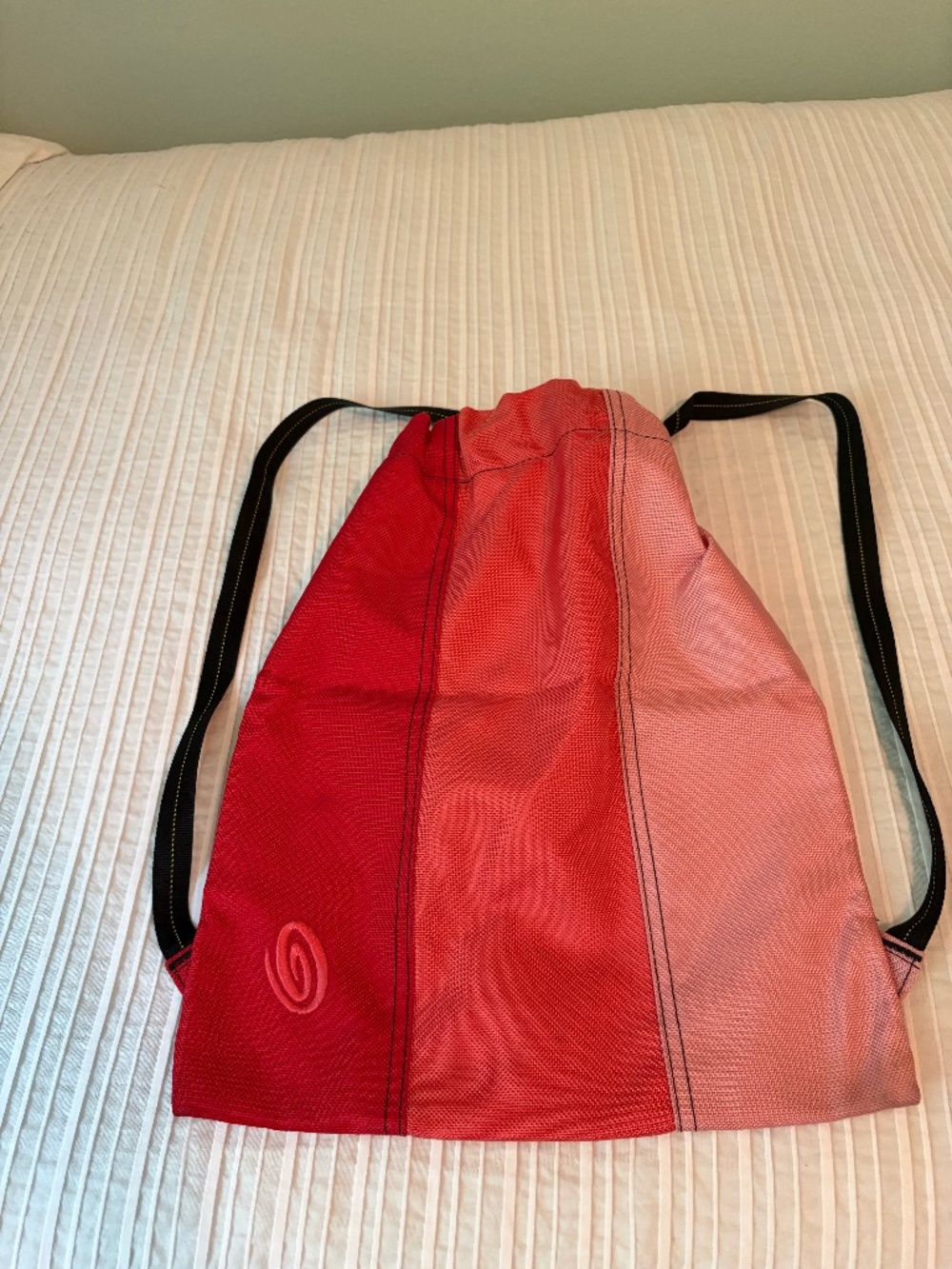 TIMBUK2 Drawstring Cinch Backpack Pink/Coral/Red